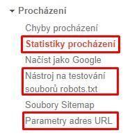 Starší verze Google Search Console