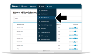 Nástroj Sklik.cz a jeho návrh klíčových slov.