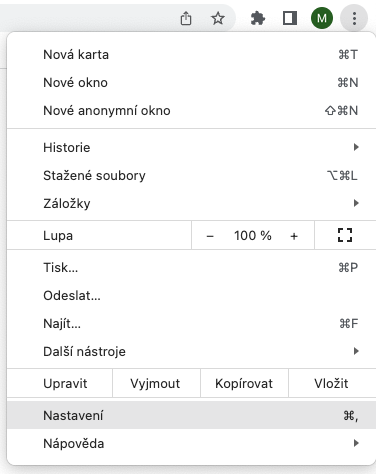 Google Chrome – nastavení