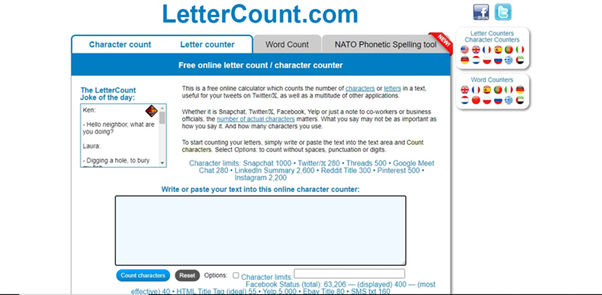 LetterCount.com